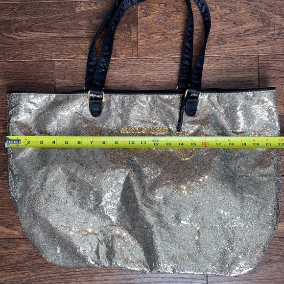 Victoria Secret Gold Glitter Sparkly Tote - Picture 15 of 16